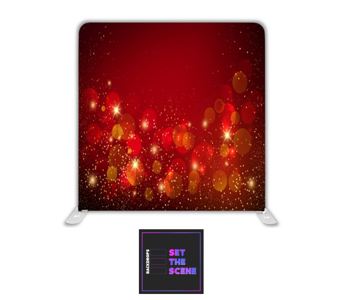 Red Sparkle Pillowcase Backdrop Cover