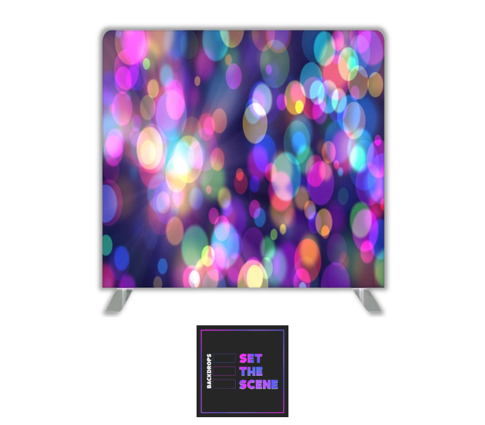 Colourful Bokeh Pillowcase Backdrop Cover