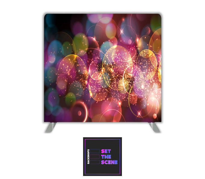 Colourful Sparkle Pillowcase Backdrop Cover