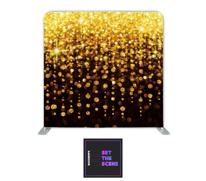 Golden Curtain Pillowcase Backdrop Cover