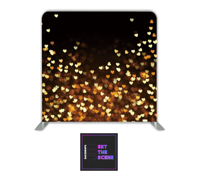 Heart Bokeh Pillowcase Backdrop Cover