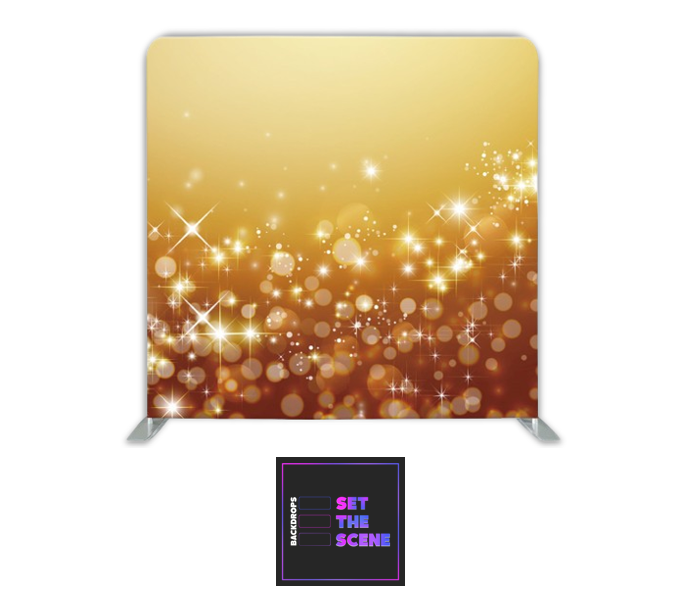 Golden Sparkle Pillowcase Backdrop Cover