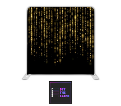Golden Curtain Effect Pillowcase Backdrop Cover