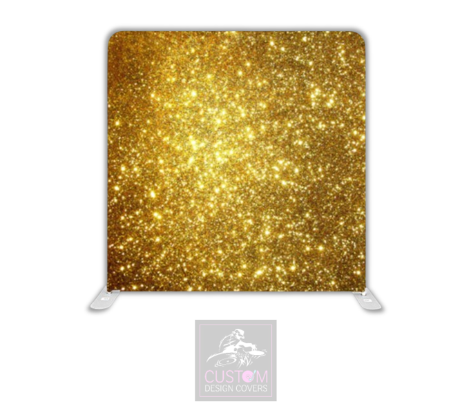 Golden Glitter Effect Pillowcase Backdrop Cover