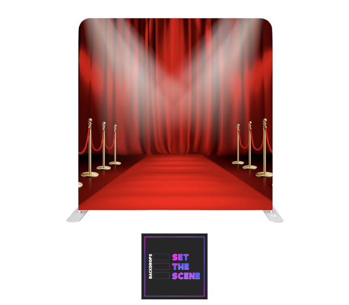 Red Carpet Red Curtain Pillowcase Backdrop Cover