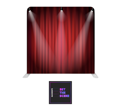 Red Curtain Pillowcase Backdrop Cover