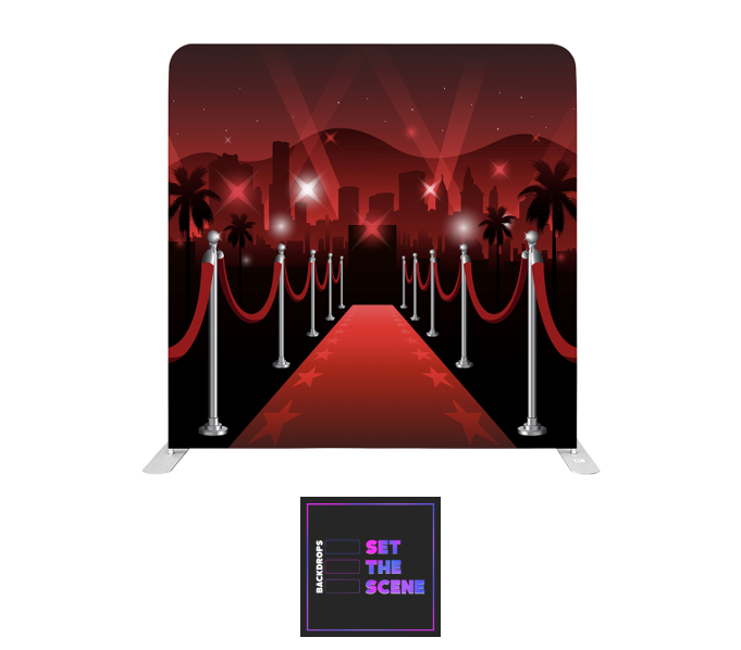 Red Carpet Pillowcase Backdrop Cover