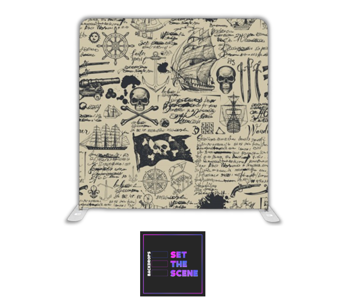 Pirate Pillowcase Backdrop Cover