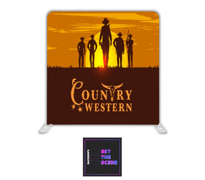 Country Western Pillowcase Backdrop Cover