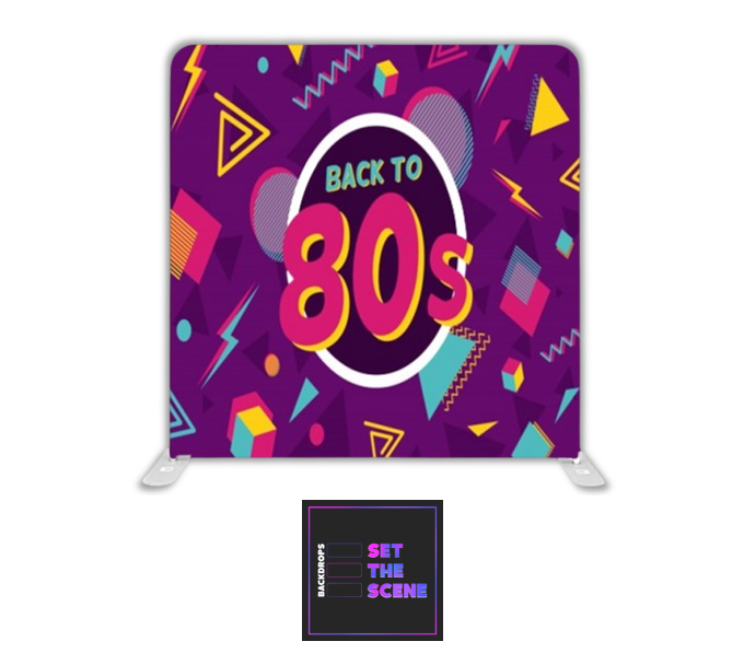 Back To 80s Pillowcase Backdrop Cover