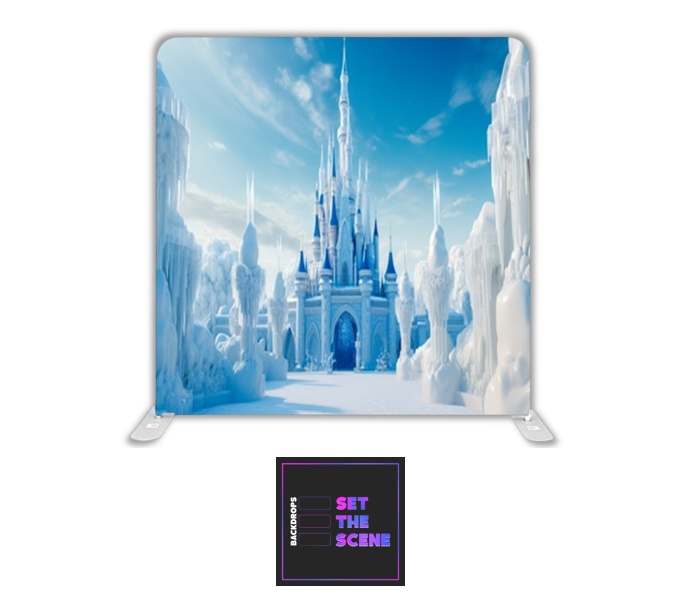 Winter Castle Pillowcase Backdrop Cover