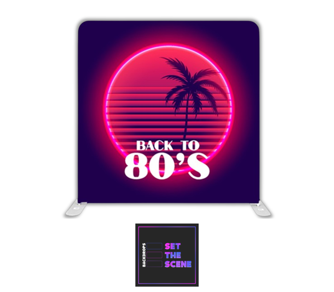 Back To 80's Pillowcase Backdrop Cover