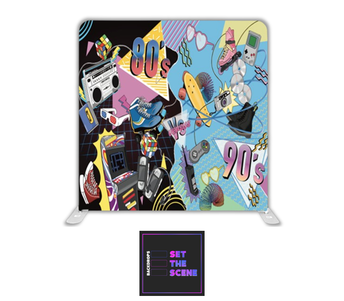 80s 90s Pillowcase Backdrop Cover