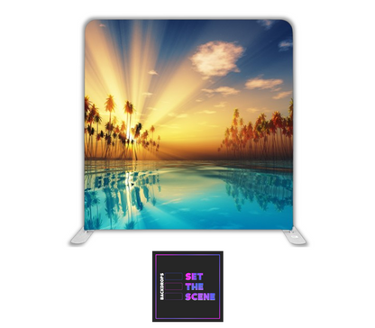 Summer Beach Pillowcase Backdrop Cover