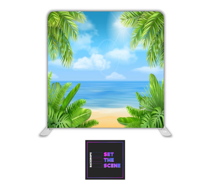 Beach Vibes Pillowcase Backdrop Cover