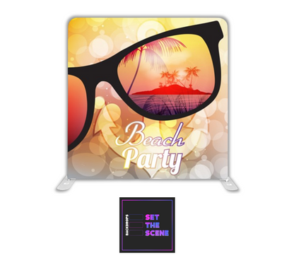 Beach Party Pillowcase Backdrop Cover