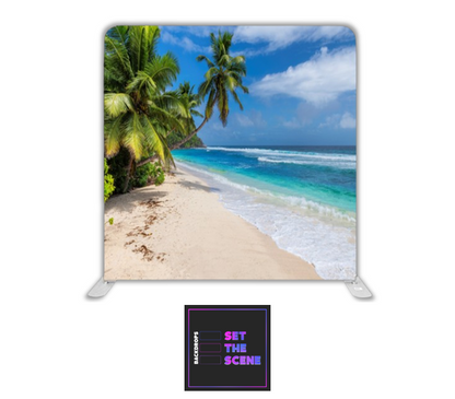 Tropical Beach Pillowcase Backdrop Cover 