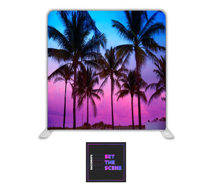 Miami Beach Pillowcase Backdrop Cover