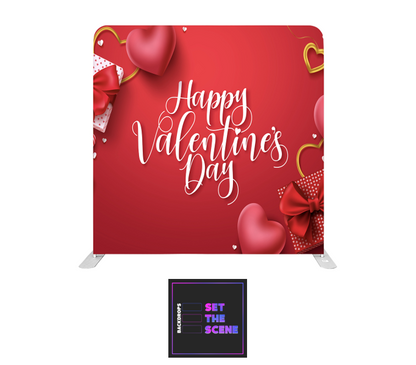 Happy Valentines Day Pillowcase Backdrop Cover