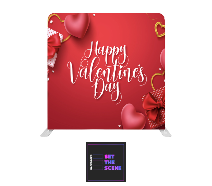 Happy Valentines Day Pillowcase Backdrop Cover