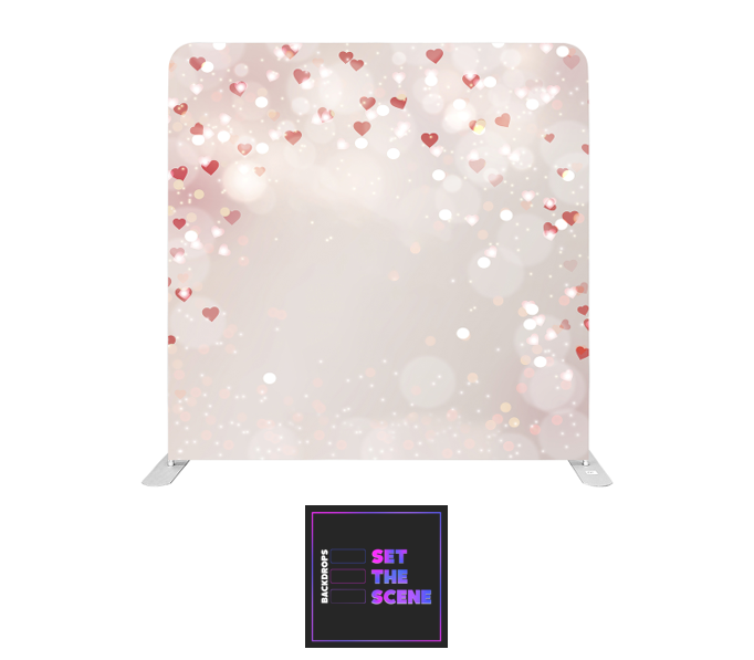 Floating Hearts Pillowcase Backdrop Cover