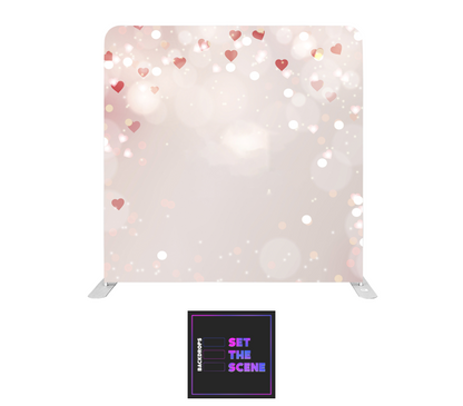 Hearts Pillowcase Backdrop Cover